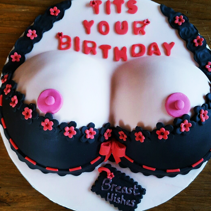 Tits Your Birthday Cake