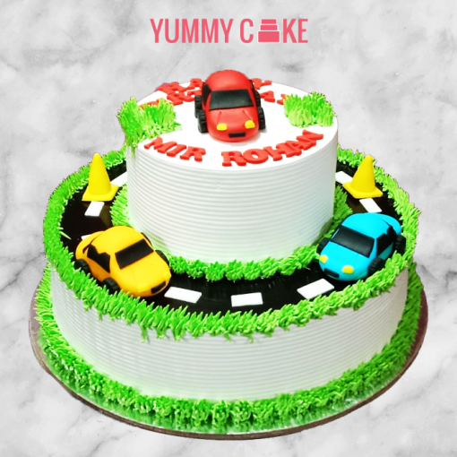 car birthday cake design