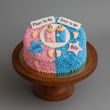 mom and dad to be cake