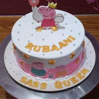 peppa pig photo cake original