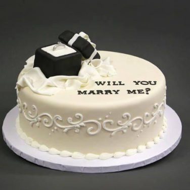 Ring Ceremony Cake