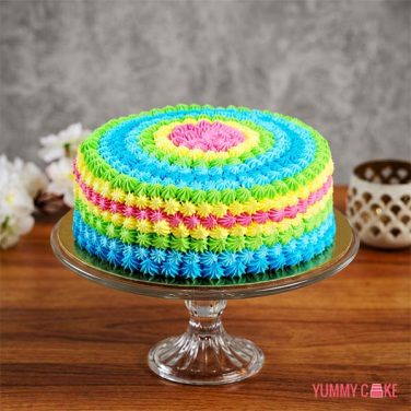 Colourful First Birthday Cake