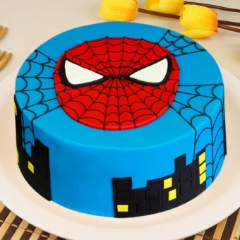 Spiderman Wala Cake