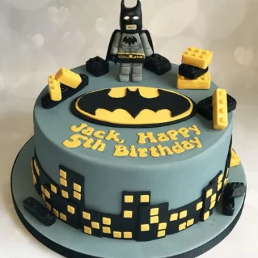 batman theme cake