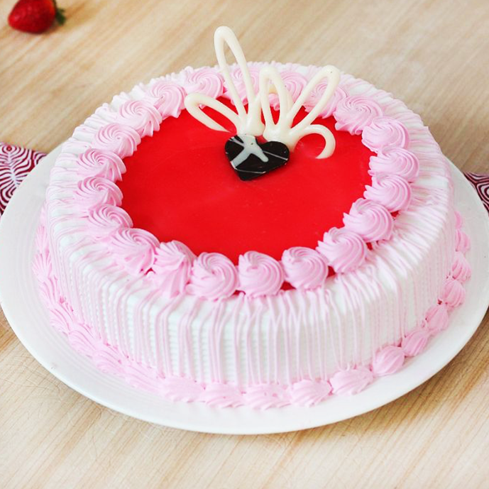 beautiful strawberry cake