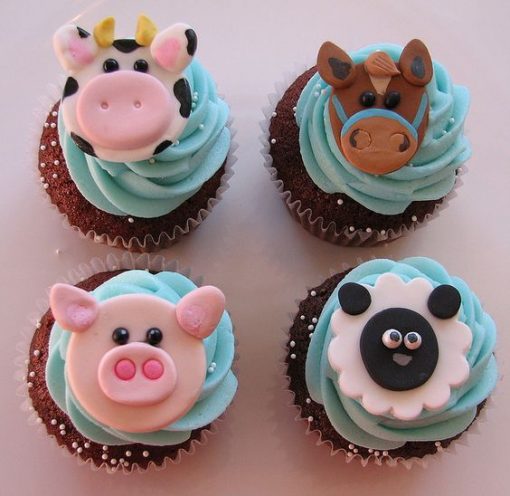 farm theme cupcakes