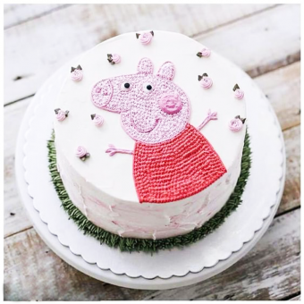 peppa pig cream cake