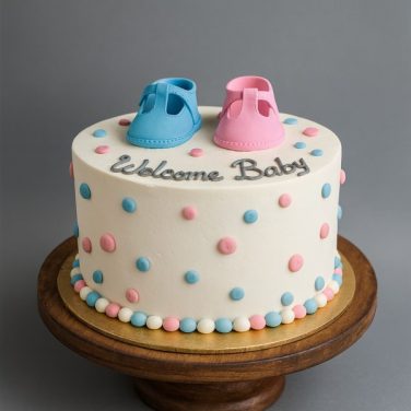 welcome baby cake