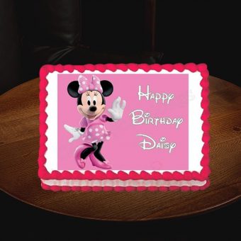 minnie mouse photo cake