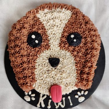 beagle face cake for dog birthday
