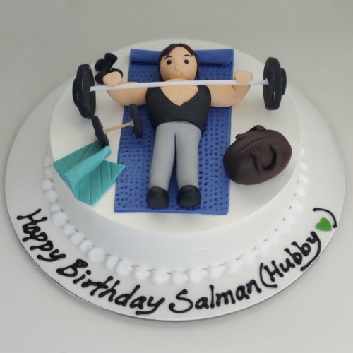 Body Builder Theme Cake