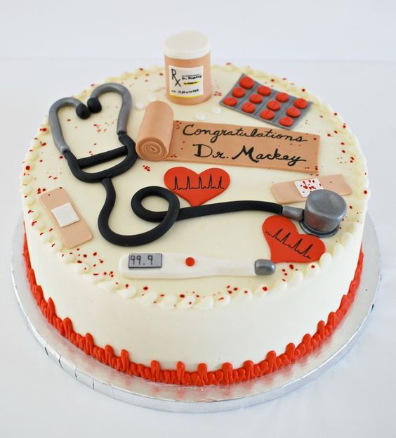 Buy Doctor Birthday Theme Cake Online in Delhi NCR : Fondant Cake Studio