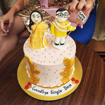 goodbye single days cake