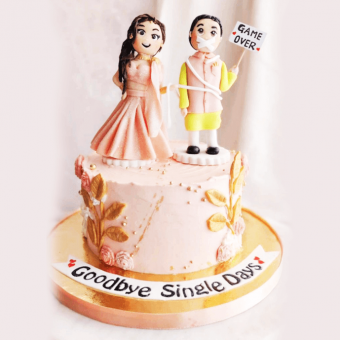 goodbye single days cake