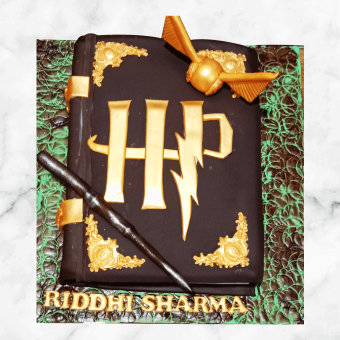 harry potter book cake