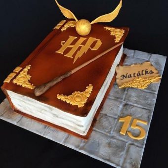 harry potter book cake design