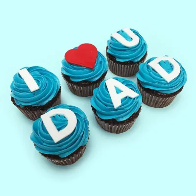 I Love Dad Cupcakes