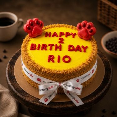 sunshine woof cake for dog