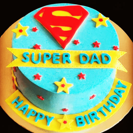 Super Dad Birthday Cake