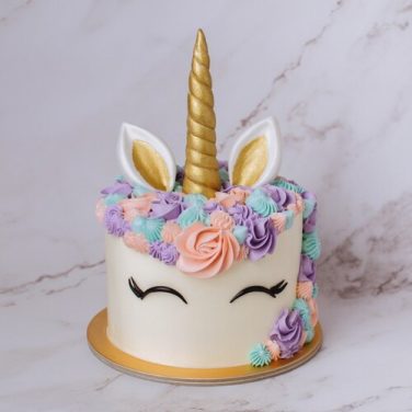 unicorn shape cake