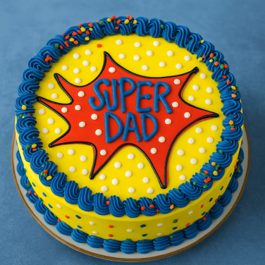 unique super dad cake