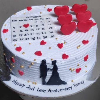 2nd anniversary cake