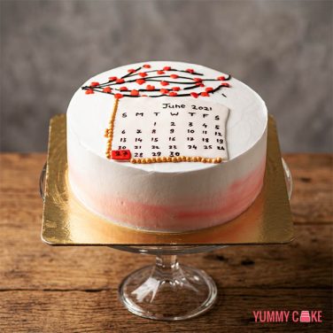 Calendar Theme Cake
