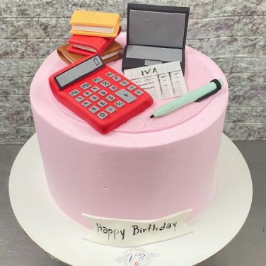 accountant birthday cake