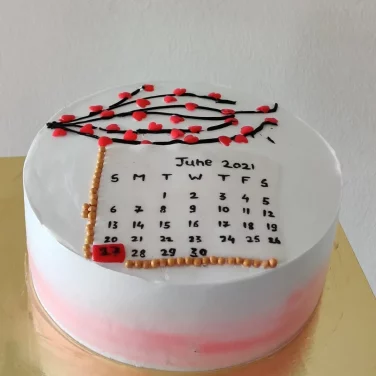 Calendar Theme Cake