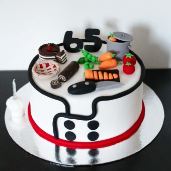 chef theme cake