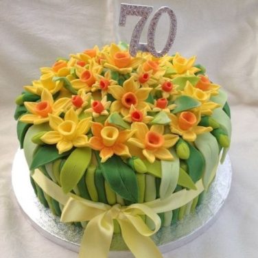elegant flower cake