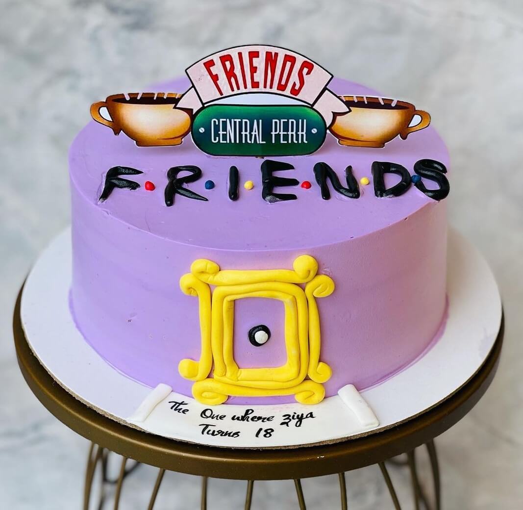 FRIENDS x 12 Edible or Card Cake Pack- Add Personalised Glitter Frame &  Stars | eBay