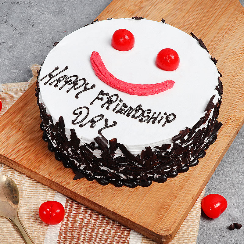 Happy Friendship Day Cake Eggless Half Kg : Gift/Send QFilter Gifts Online  HD1114126 el |IGP.com