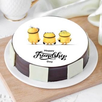 friendship day photo cake