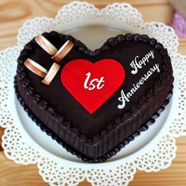 Heart Cake 1st Anniversary
