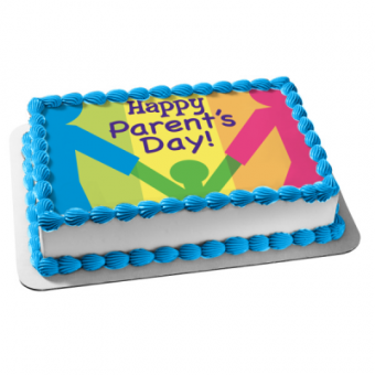 parents day photo print cake