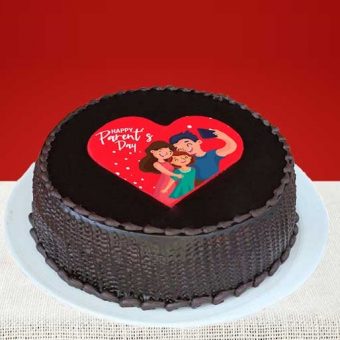 parents day special chocolate cake