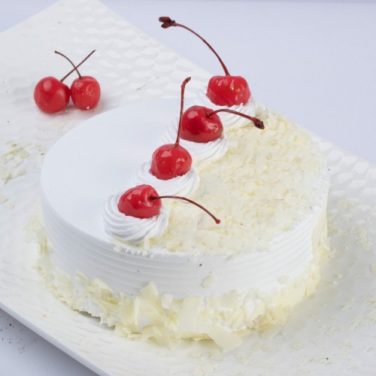 premium white forest cake design
