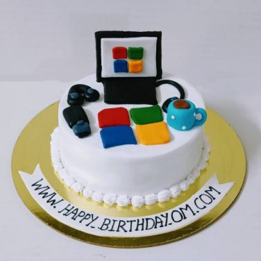 software developer birthday cake design