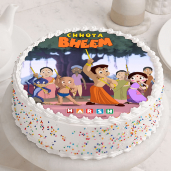 chhota bheem poster cake