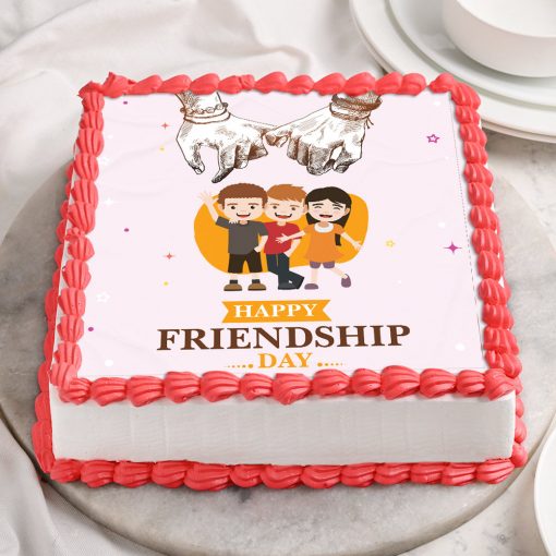 Friendship Photo Print Cake