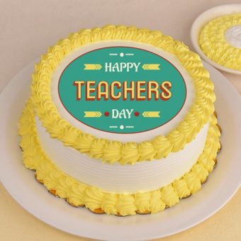 happy teachers day photo cake