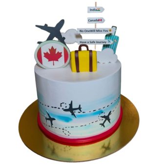 india to canada theme cake