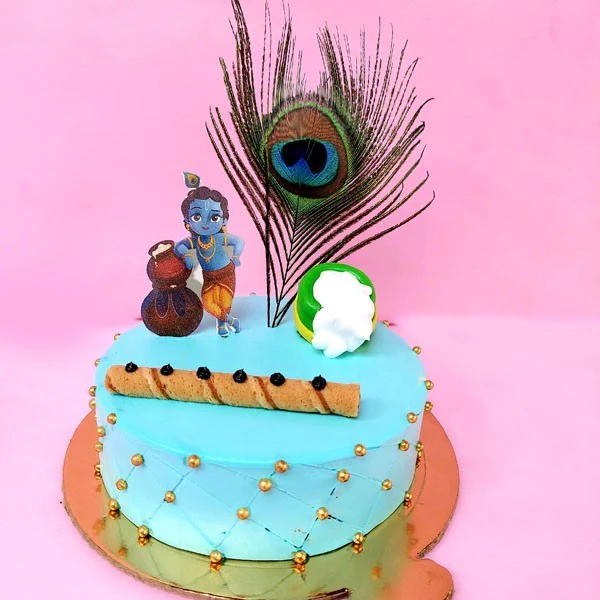 Janmashtami Cake Designs/Laddu Gopal Birthday Cake Designs/Cake designs for  Lord Krishna/Kanha Cake - YouTube