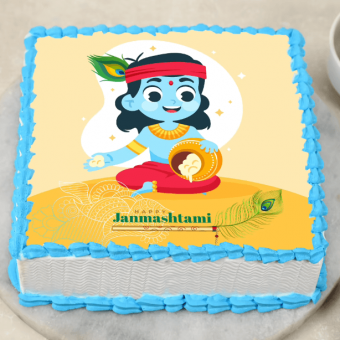 laddu gopal janmashtami cake