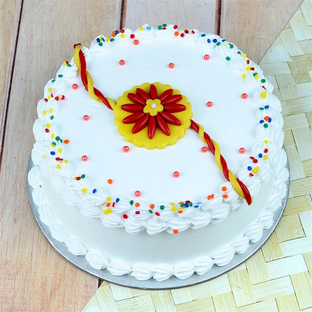 Red Velvet Rakhi Cake | Send Raksha Bandhan Cakes to Nepal | YourKoseli