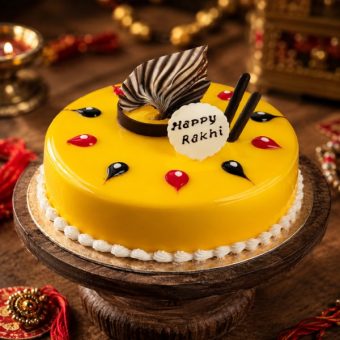 rakhi special pineapple cake