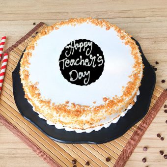 teachers day butterscotch cake