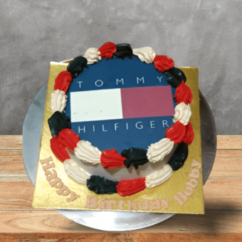 tommy hilfiger theme photo cake