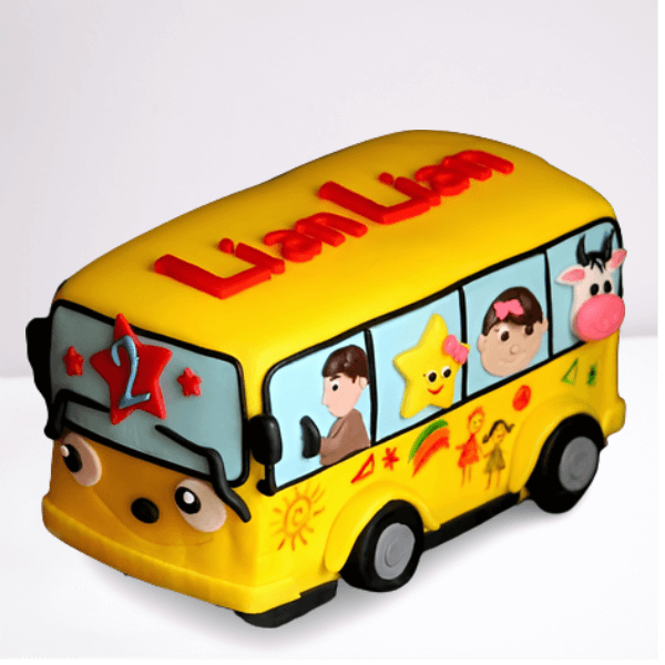 Best Wheels on the bus Theme Cake In Bangalore | Order Online